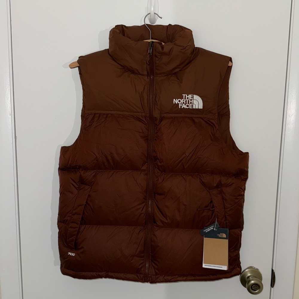 The North Face 1996 Retro Puffer Vest - Dark Oak - Size S - Picture 3 of 9